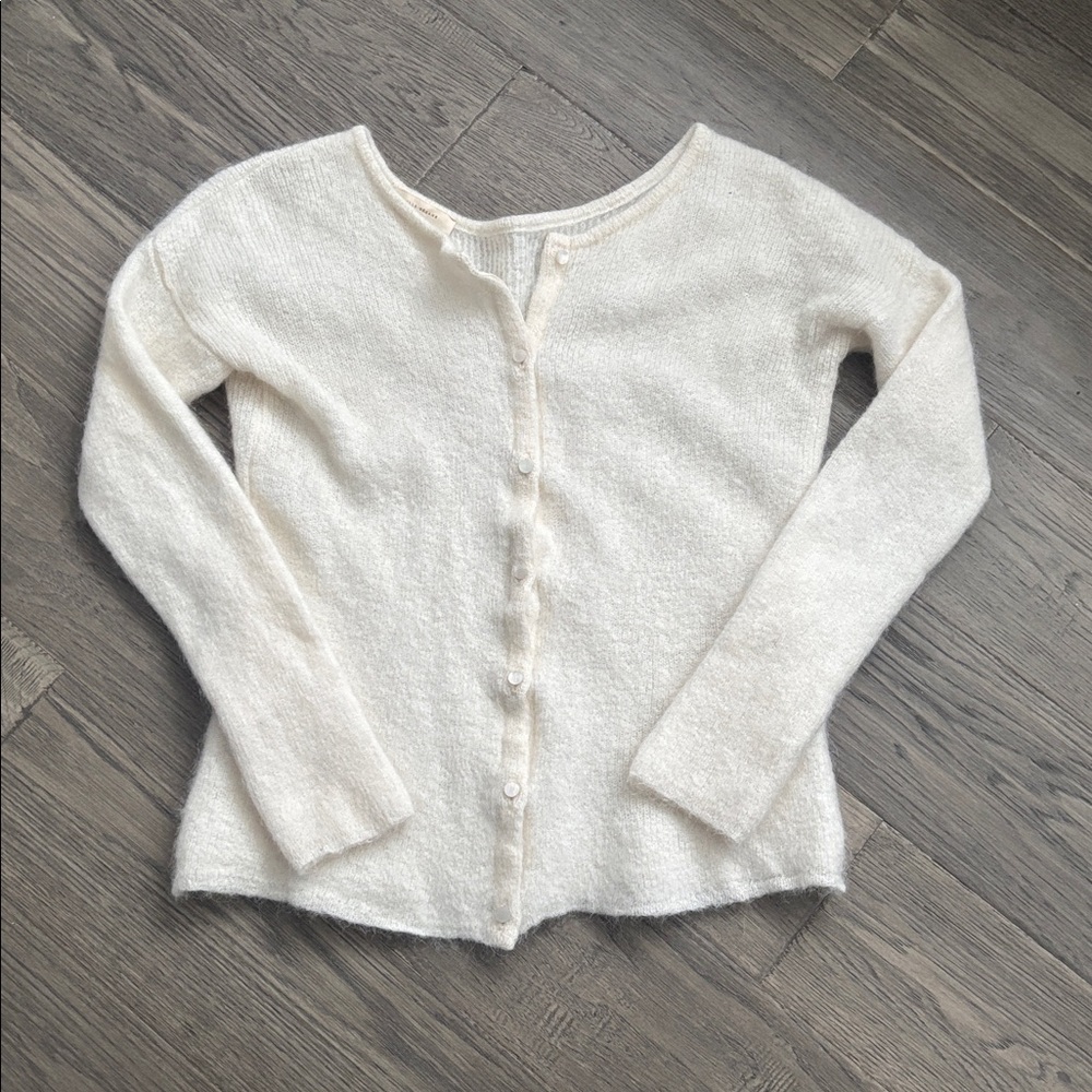 Sezane Cream Women's Cardigan - Picture 3 of 12